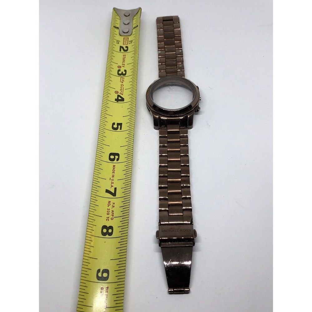 Michael Kors Watch Parts Stainless Steel Case Links Clasp Band 18mm L346
